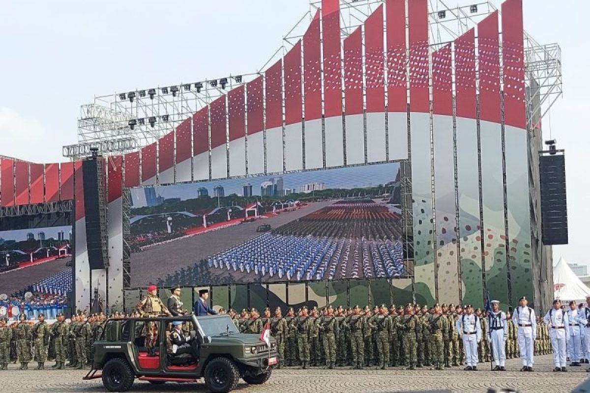 Presiden Jokowi berterima kasih pada Prabowo atas kekuatan pertahanan RI