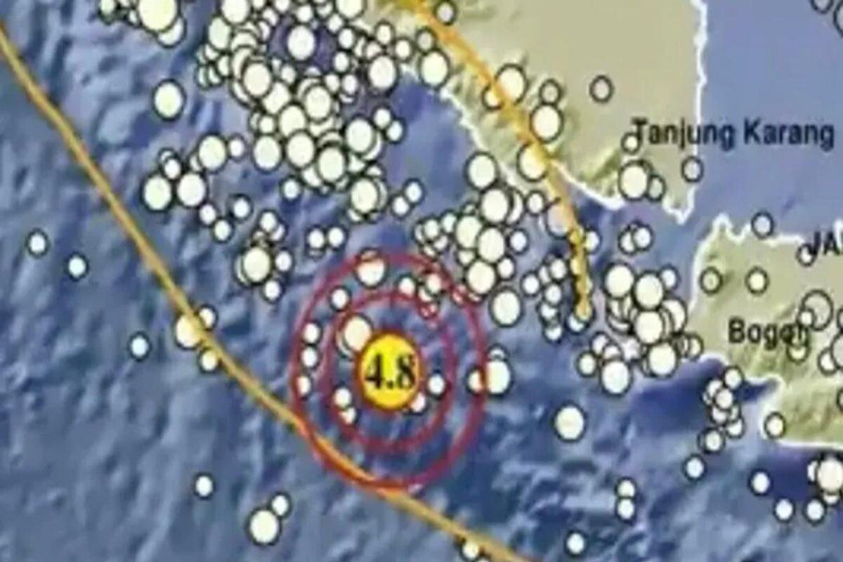 Gempa 4,8 magnitudo guncang Lampung