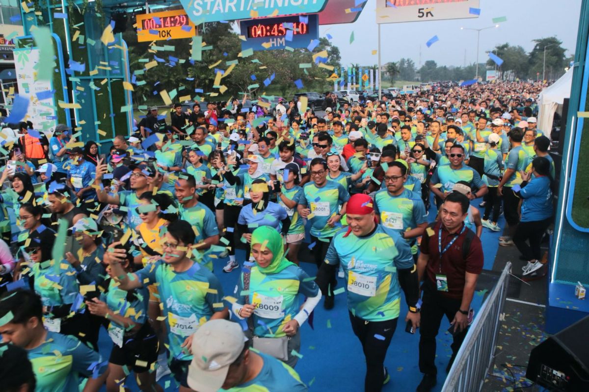 Pertama di Indonesia, even lari "electric run" 2024 bebas emisi dengan listrik dari gensethidrogen