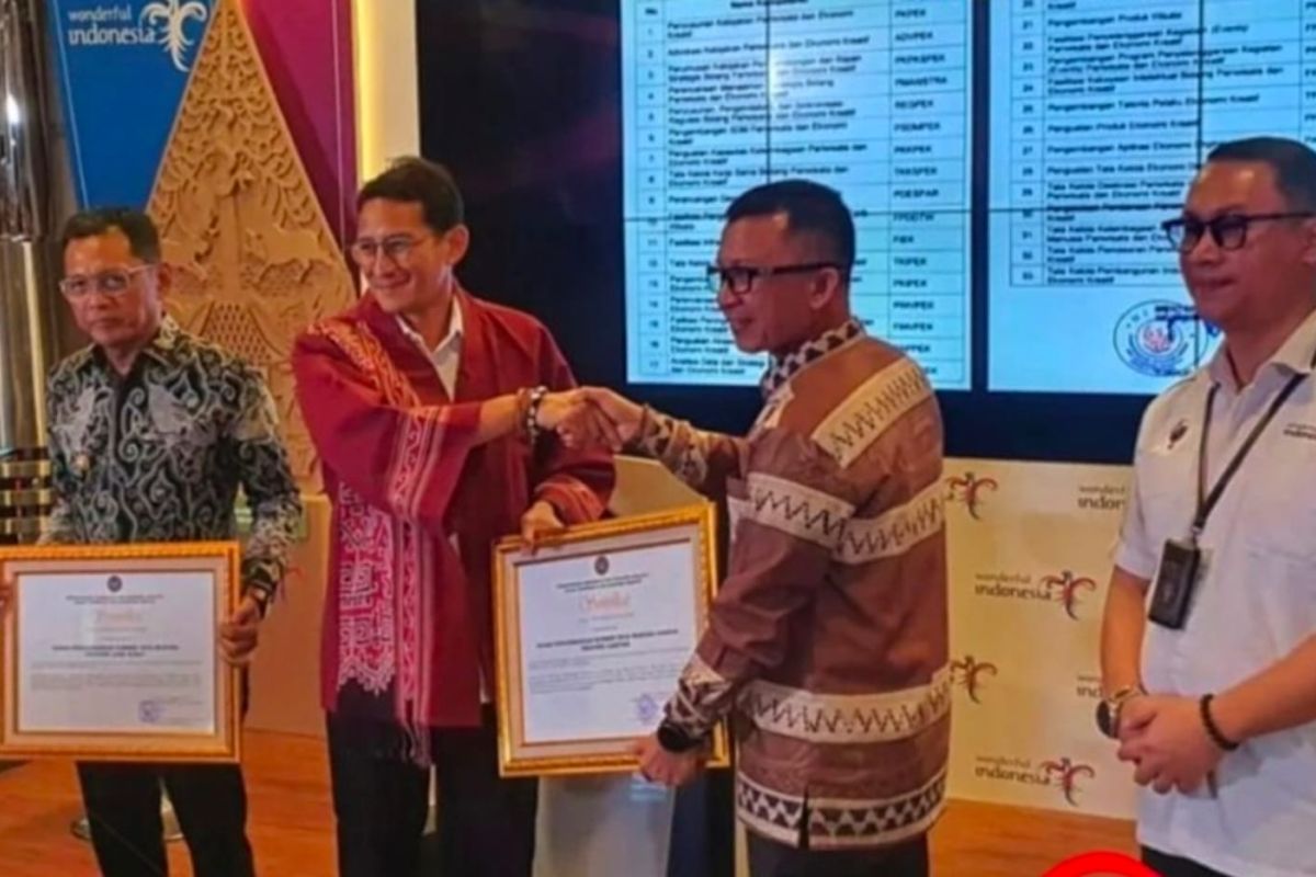 Pemprov Lampung terima akreditasi A pelatihan teknis pariwisata dan ekraf