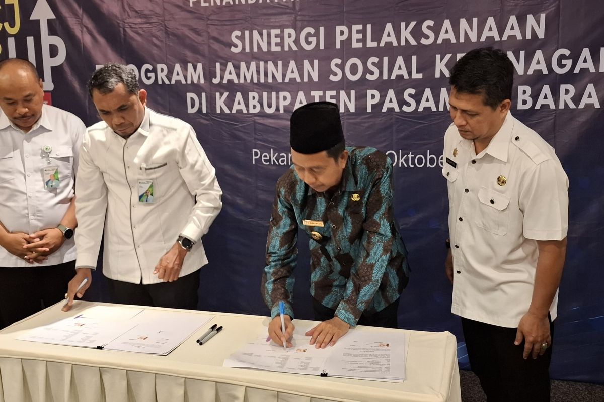 Pemkab Pasaman Barat-BPJS kerja sama jaminan ketenagakerjaan