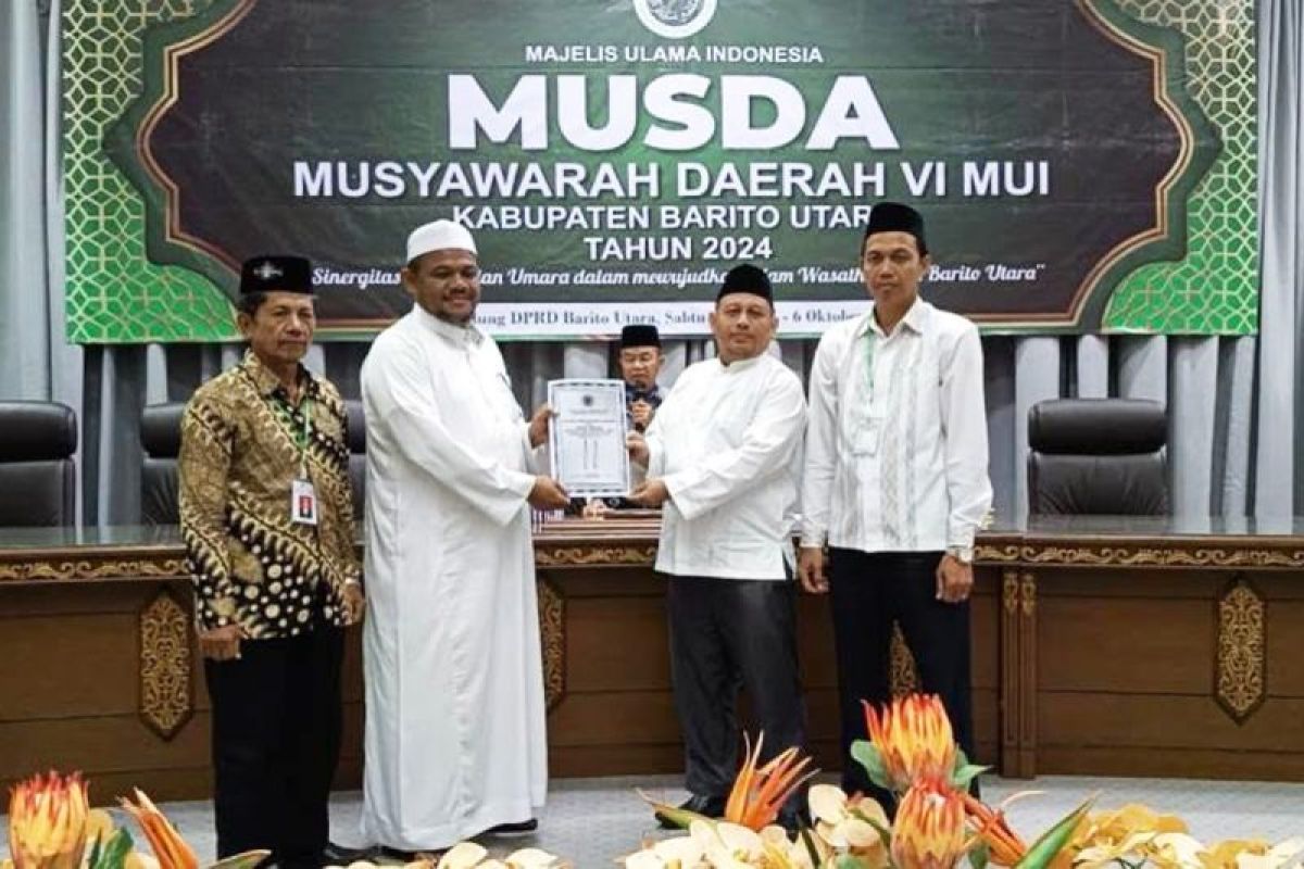 KH Rusmadi Darsani kembali terpilih jadi Ketua MUI Barito Utara