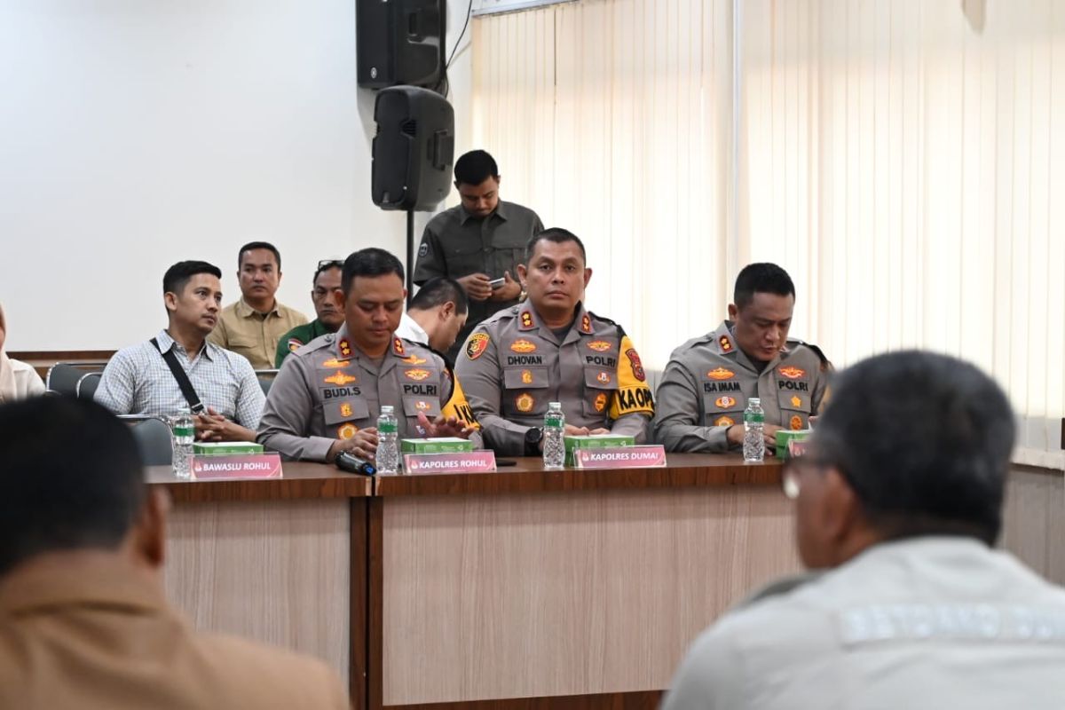 Rakor pilkada di Pekanbaru, Polres Dumai siap amankan TPS perbatasan