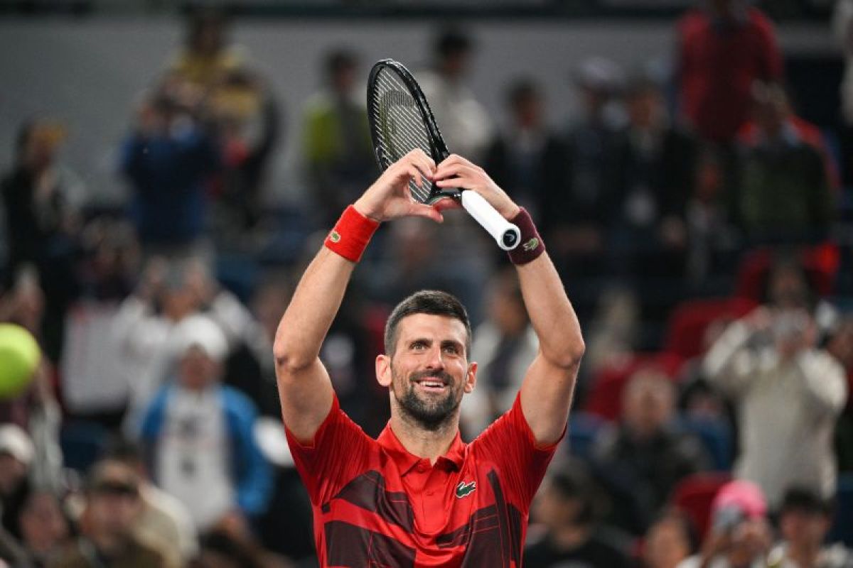 Djokovic melaju keperempat final Shanghai Masters untuk ke-10 kali