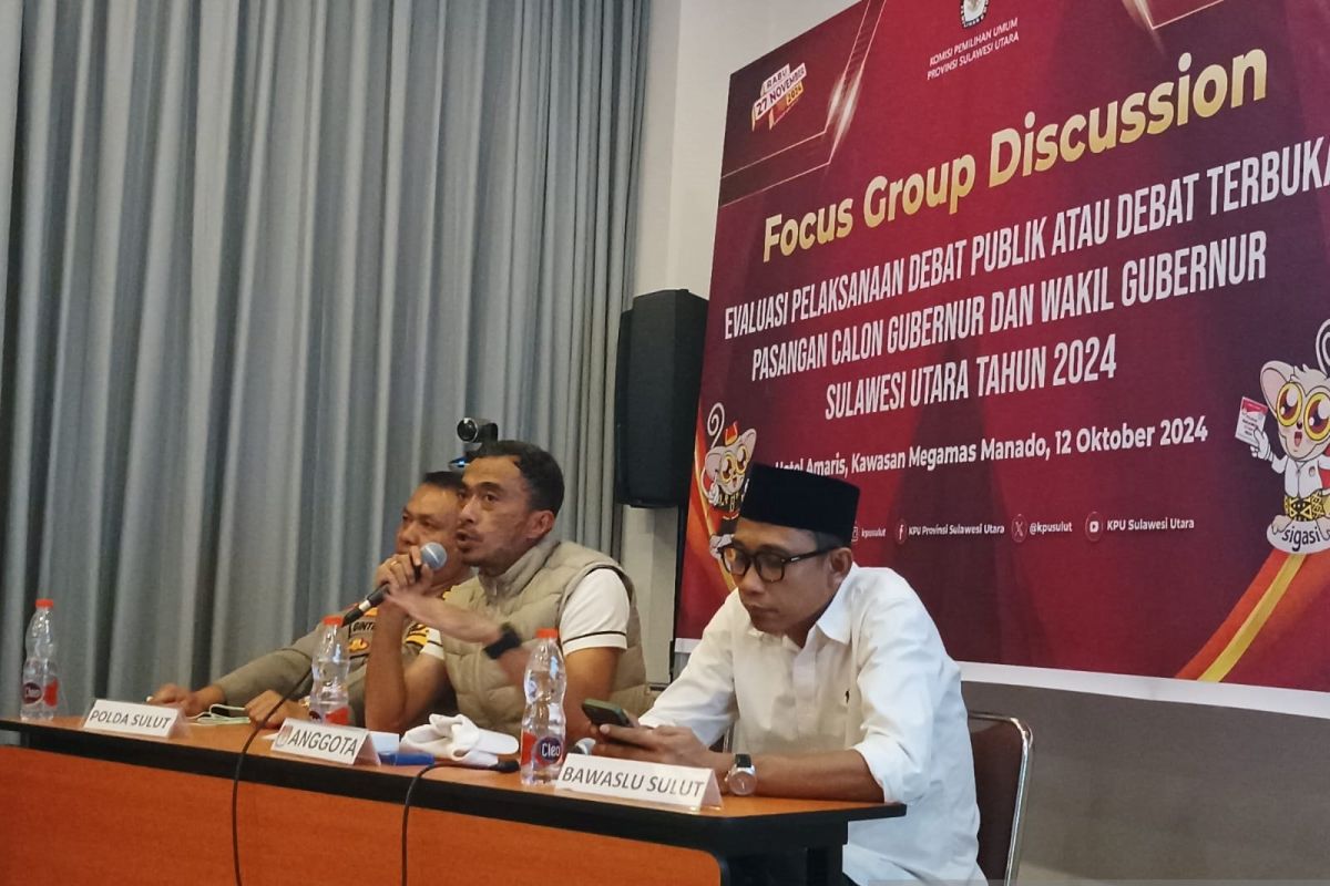 KPU Sulut evaluasi pelaksanaan debat publik pertama di Kotamobagu