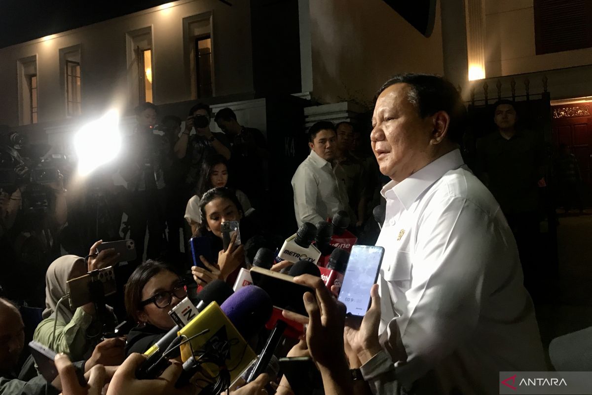 Prabowo sampaikan terima kasih kepada ketum partai karena usulan calon menteri profesional