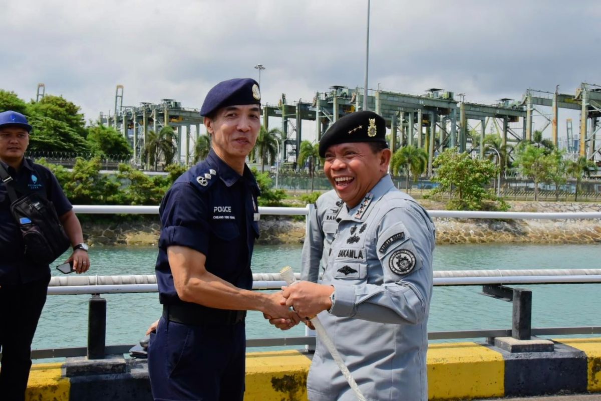 Bakamla-Singapore Coast Guard pererat sinergitas untuk jaga keamanan laut