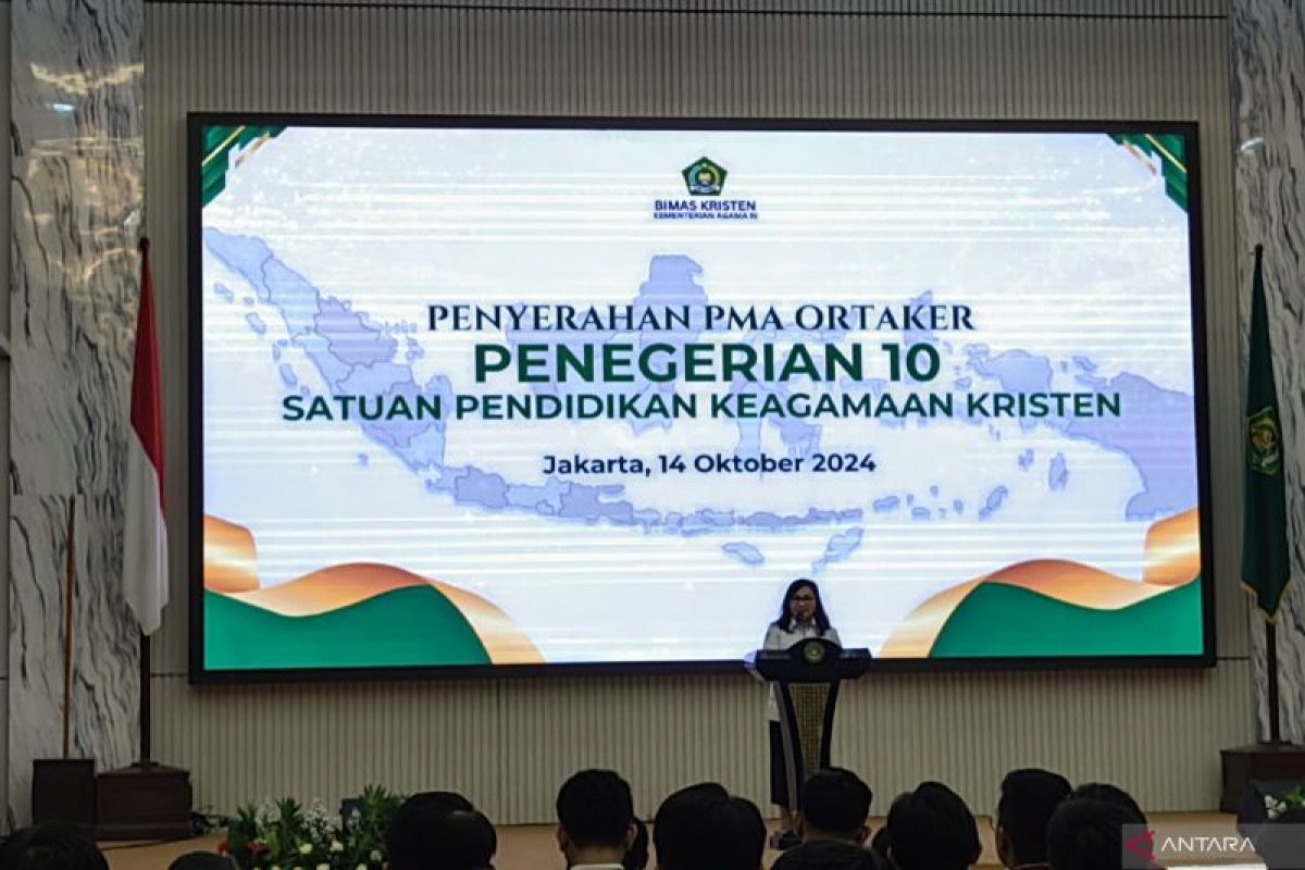 Kemenag mengalihkan status 10 satuan pendidikan Kristen jadi negeri