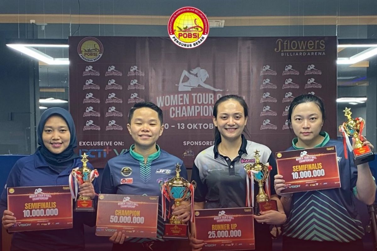 Annita juara Women Tour 9 Ball Championship 2024