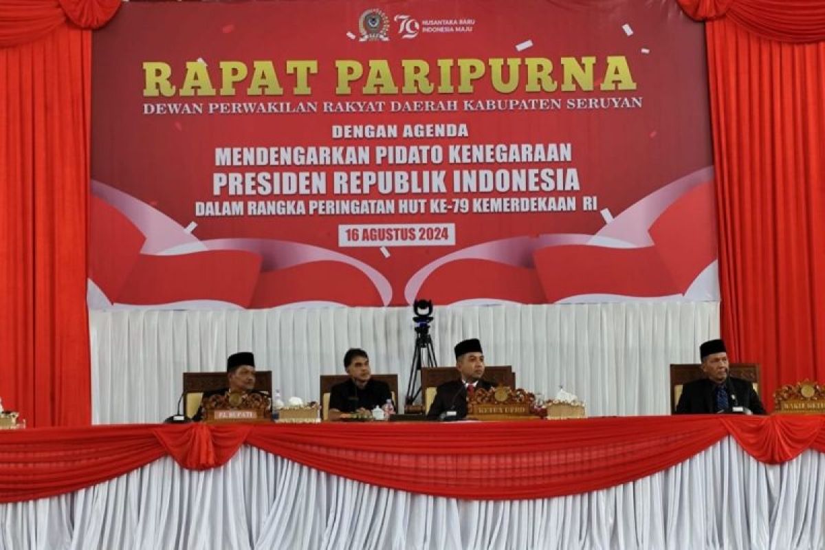 DPRD Seruyan laksanakan paripurna mendengarkan Pidato Kenegaraan Presiden