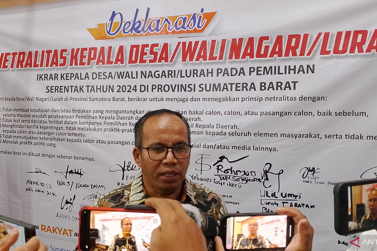 Kepala Desa se-Sumatera Barat ikrarkan deklarasi netral Pilkada