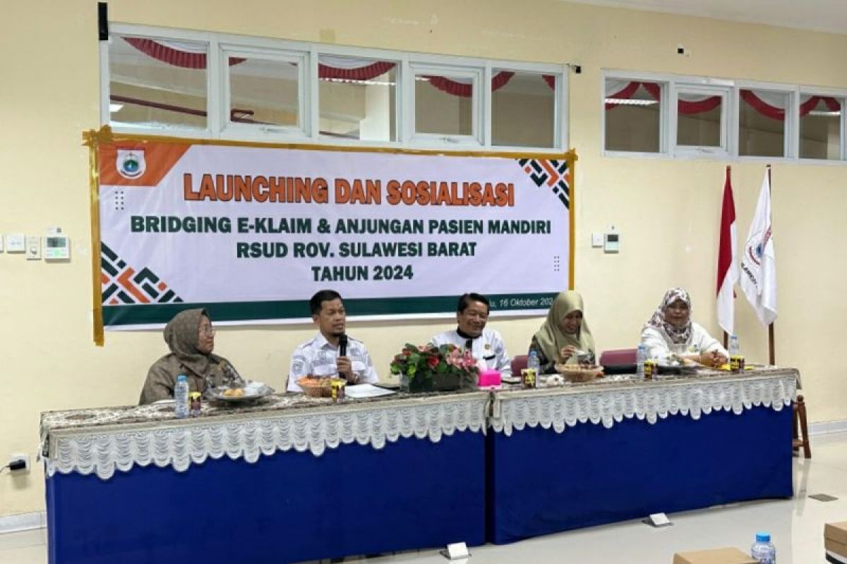 RSUD Sulbar meluncurkan anjungan pasien mandiri