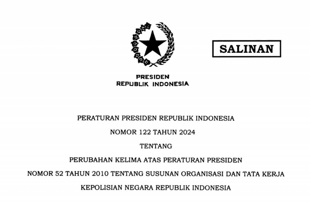 Jokowi teken perpres untuk pembentukan Kortastipidkor Polri