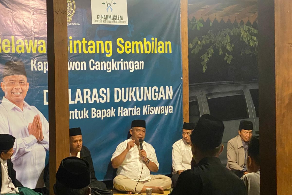 Nahdliyyin Cangkringan Deklarasikan Dukungan untuk Harda-Danang di Pilkada Sleman 2024