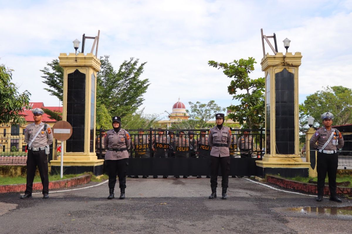 Kapolres Rohil pastikan keamanan jelang pilkada dengan simulasi pengamanan