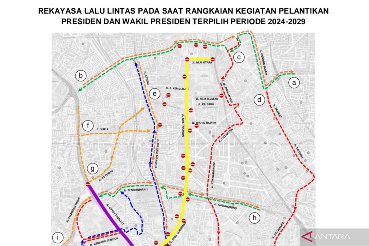 Berikut rekayasa lalu lintas saat pelantikan presiden 20 Oktober 2024