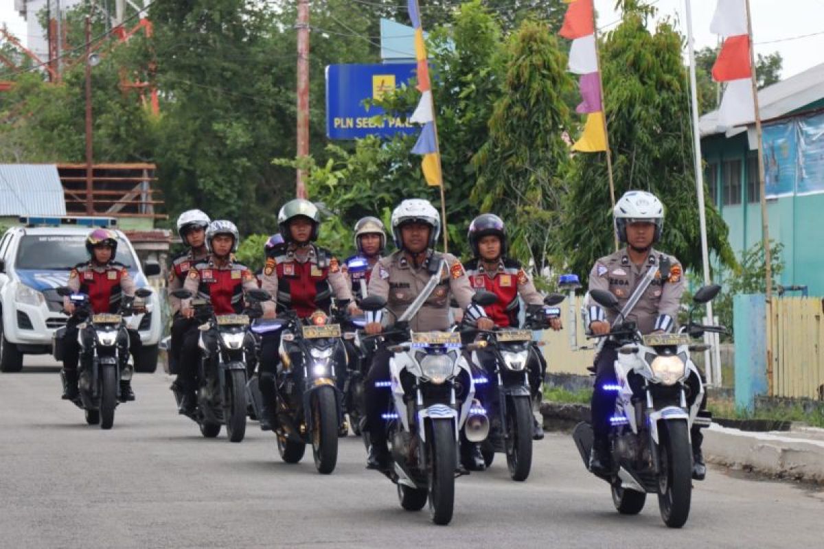 Polres Kepulauan Meranti patroli skala besar jelang pelantikan presiden