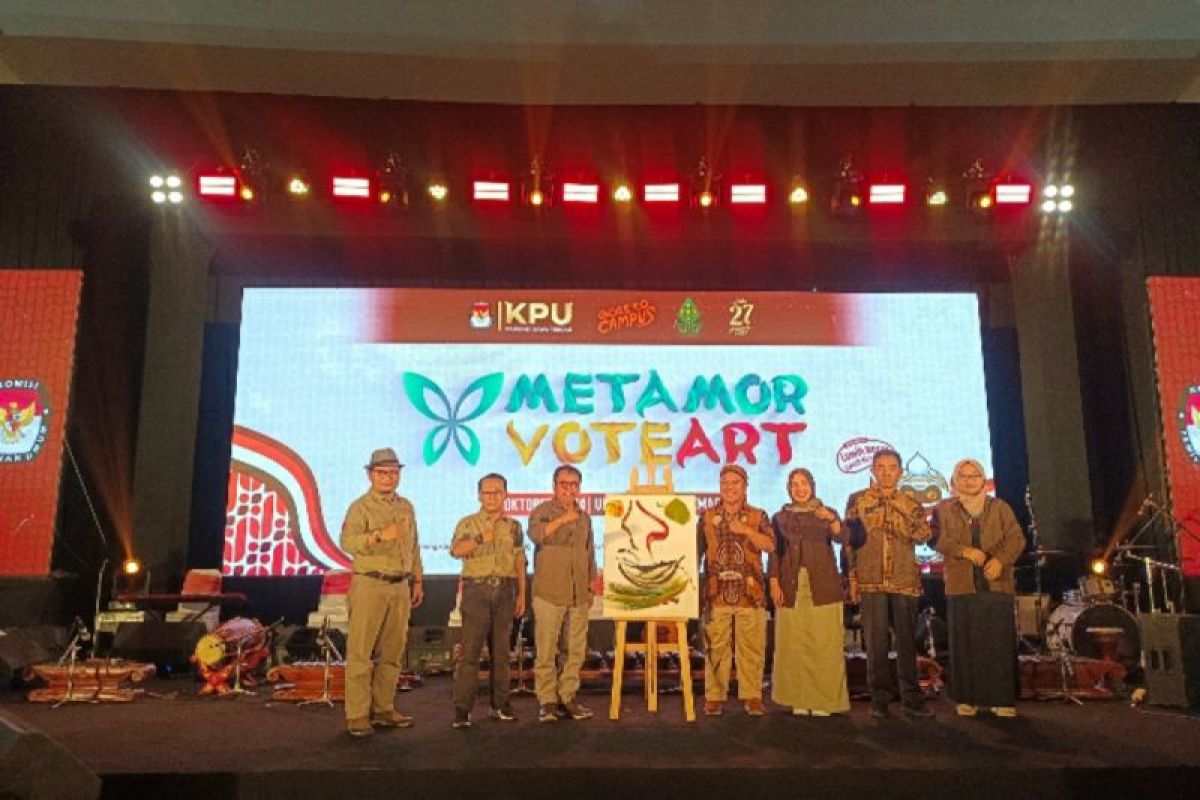 "Metamorvoteart", kiat pacu partisipasi pemilih pemula melalui seni