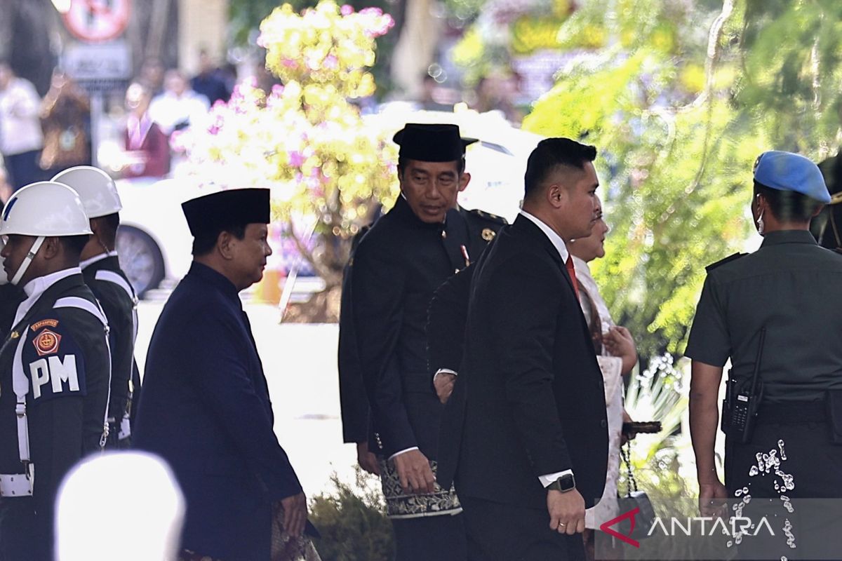 Presiden Jokowi hadiri pelantikan Prabowo-Gibran di Gedung Nusantara Jakarta