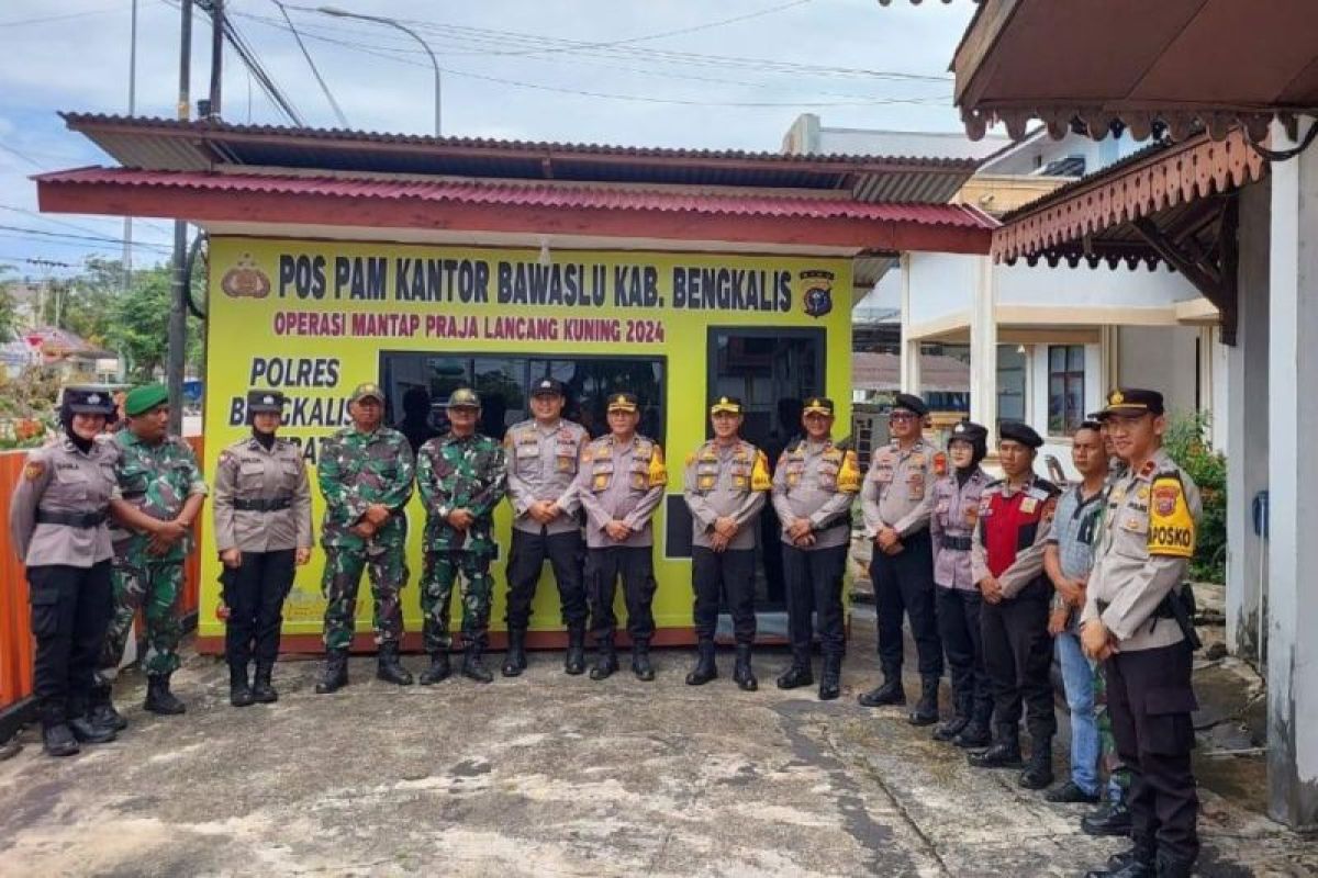 Waka Polres Bengkalis pimpin apel siaga pengamanan pelantikan Presiden