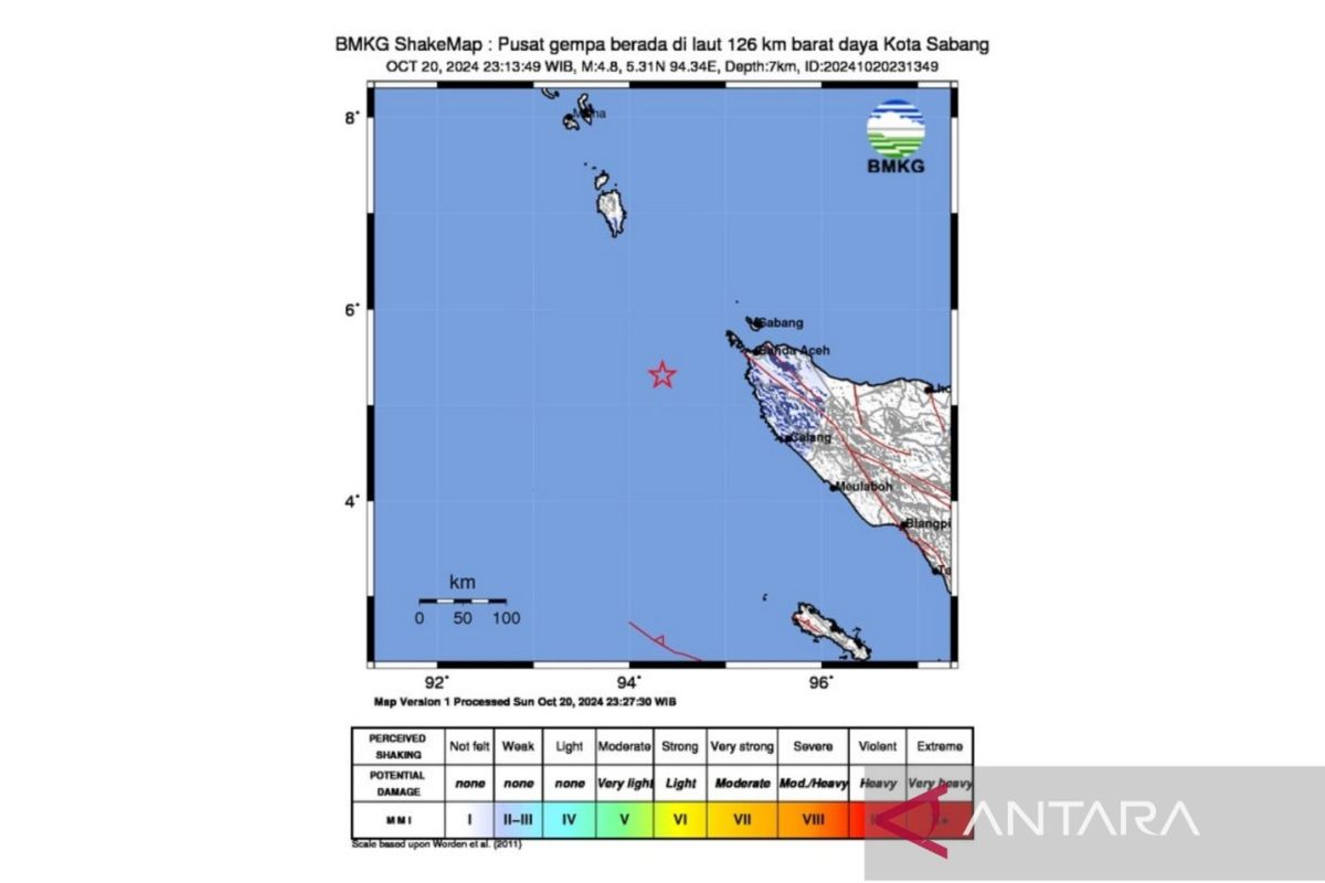 Gempa Aceh dipicu aktivitas Sesar Besar segmen barat