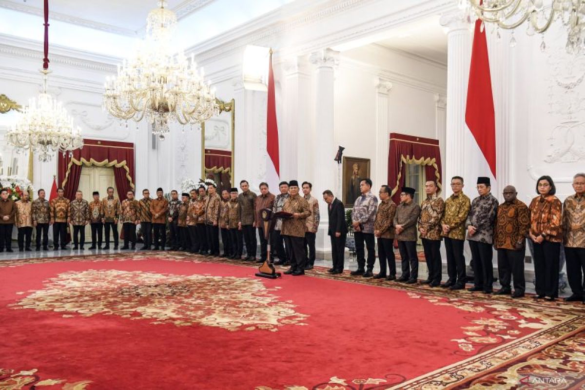 Berikut nama menteri Kabinet Merah Putih di era Prabowo-Gibran