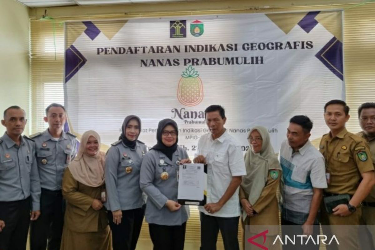 Kemenkumham dampingi daftar nanas Prabumulih jadi indikasi geografis