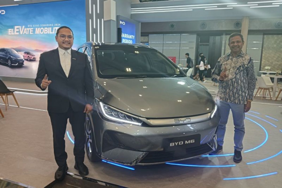 BYD tampilkan empat mobil listrik di GIIAS Semarang 2024