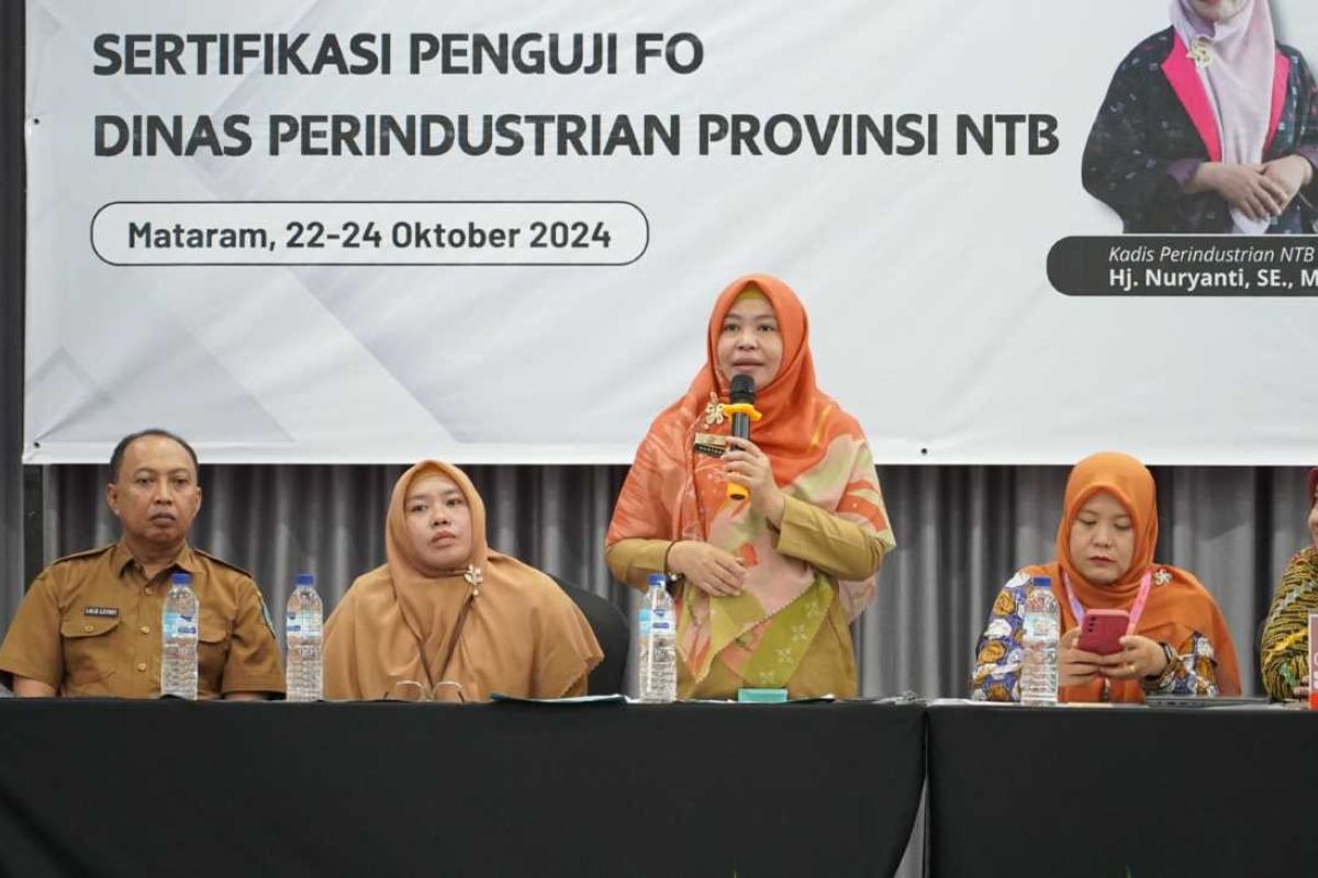 Disperin NTB fasilitasi sertifikasi penguji F0 pangan olahan