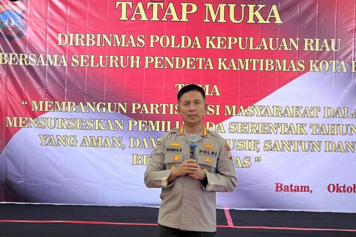 Polda Kepri gandeng pendeta se-Kota Batam untuk wujudkan Pilkada damai