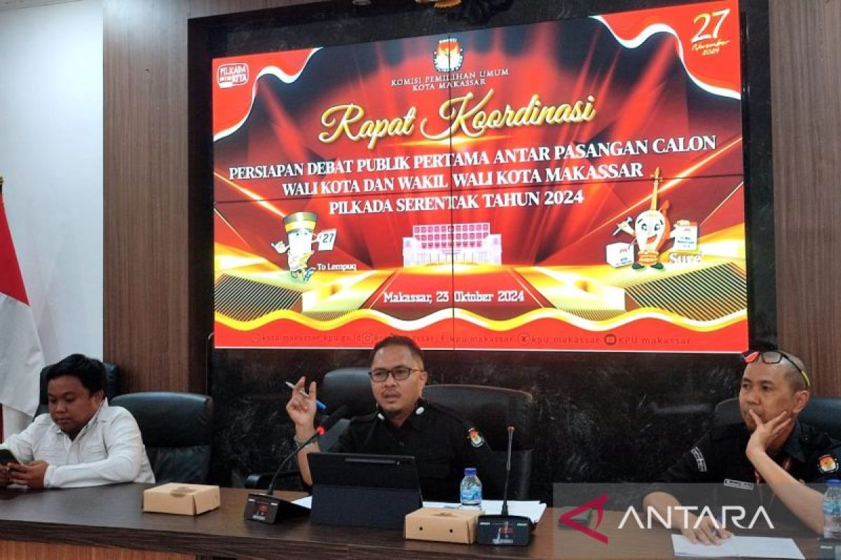 KPU Makassar umumkan tujuh panelis Debat Kandidat Pilkada Makassar