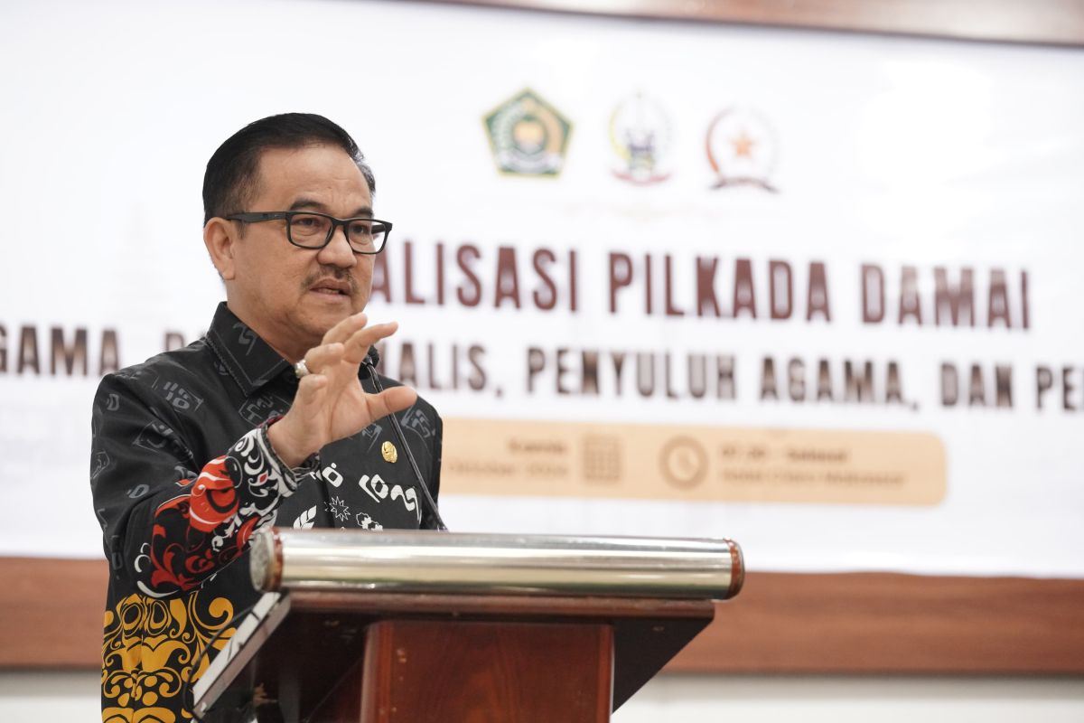 Sekda Sulsel ajak semua elemen masyarakat ciptakan Pilkada damai pada 2024