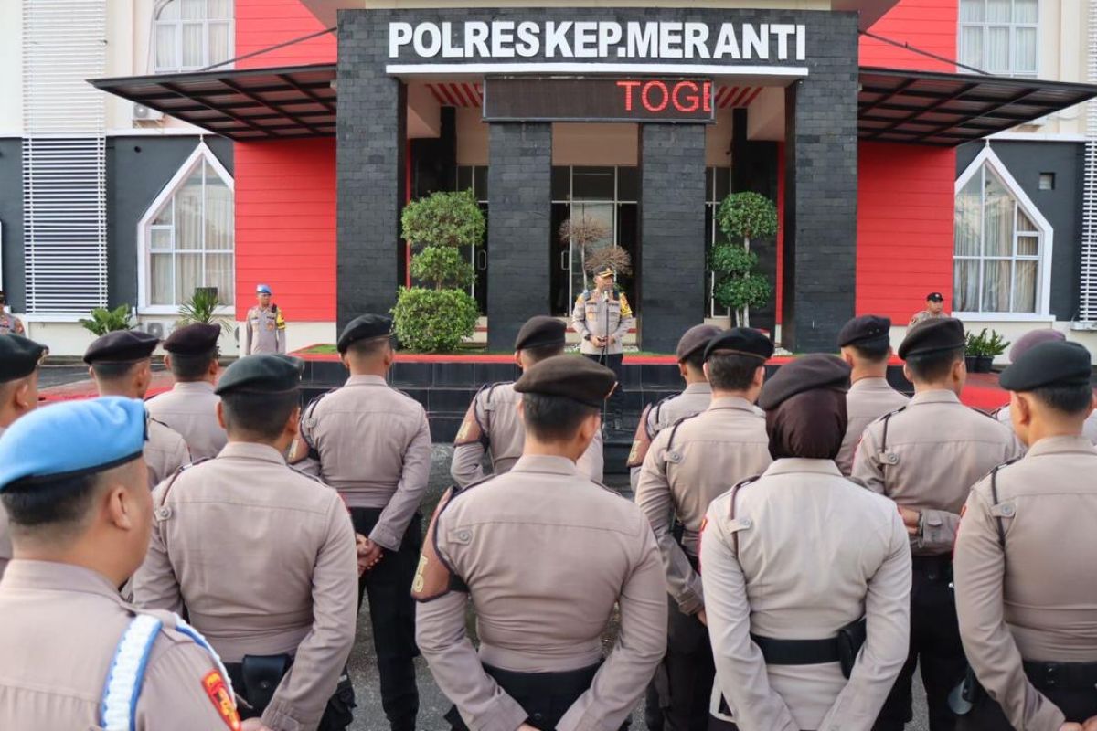 Kapolres Meranti ingatkan personel jaga netralitas di pilkada