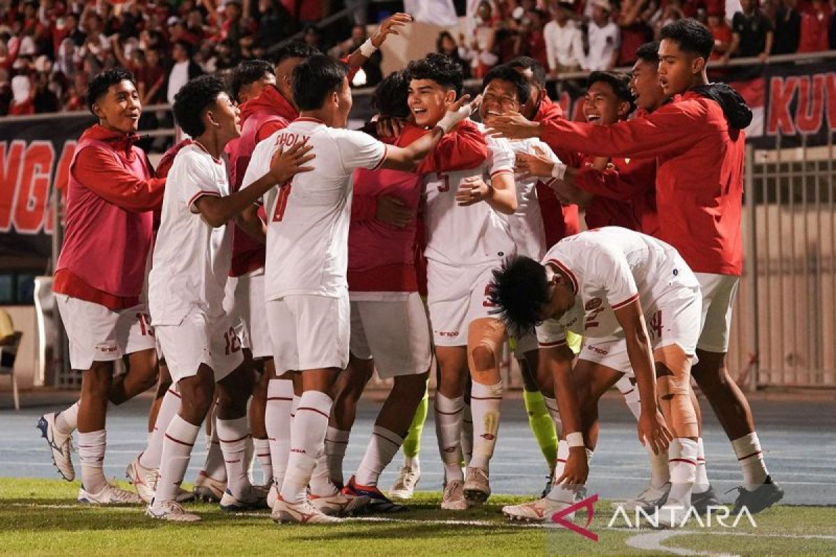 Indonesia posisi dua klasemen kualifikasi Piala Asia U-17 Grup G