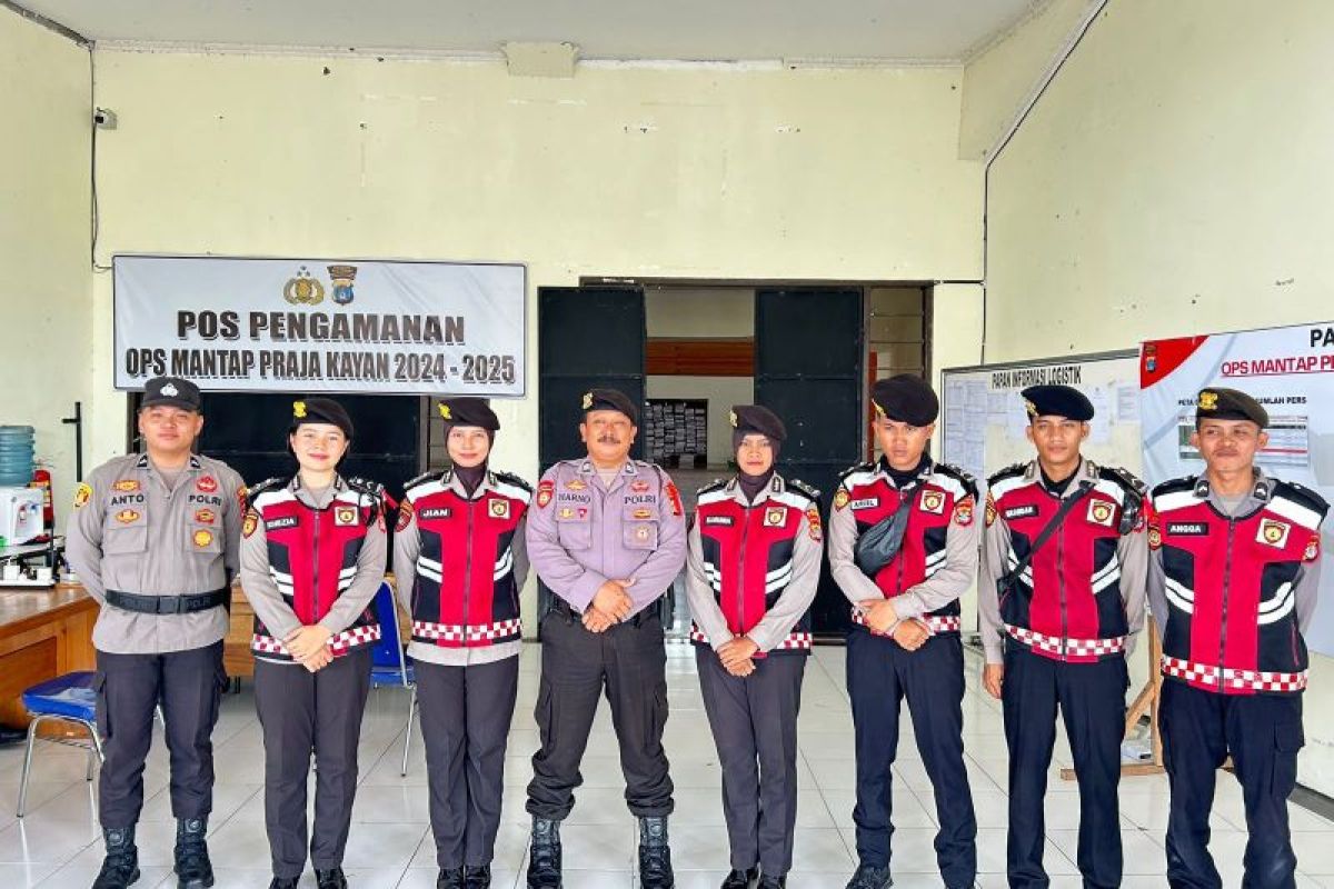 Personel Dit.Samapta Polda Kaltara Laksanakan Patroli Ke Gudang Logistik KPU Provinsi Kaltara.