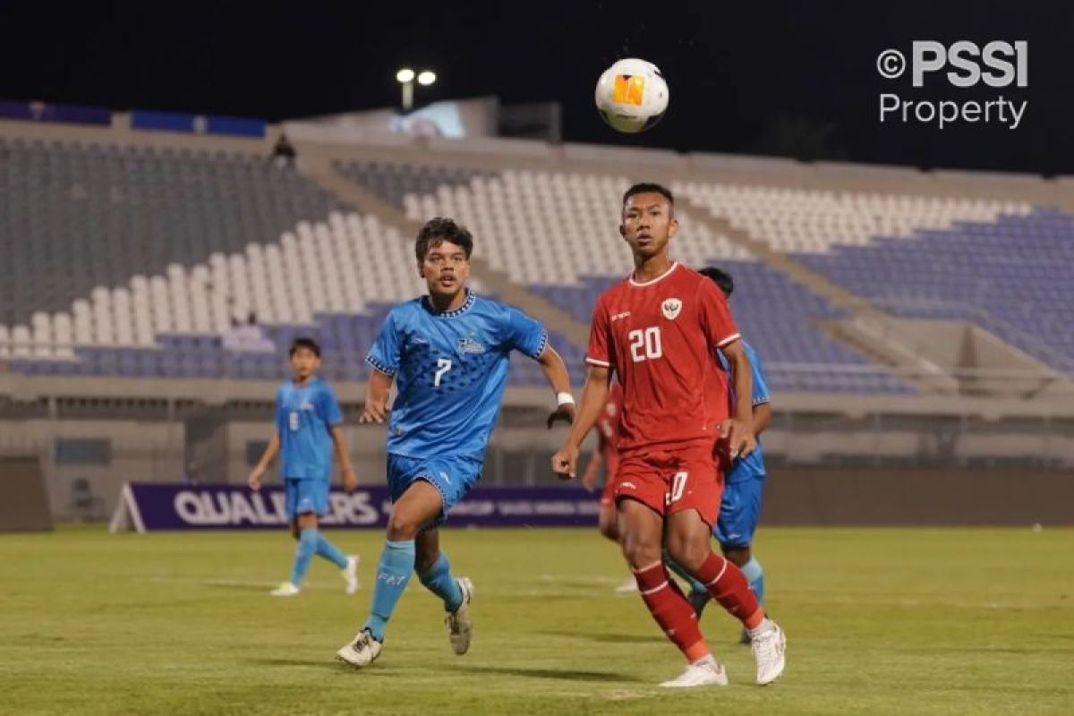 Indonesia bekuk Mariana Utara 10-0, puncaki Grup G Piala Asia U-17