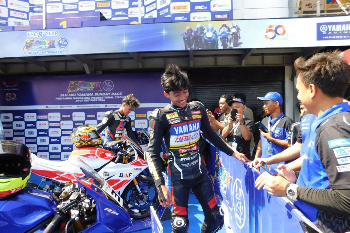 186 pembalap ramaikan bLU cRU Yamaha Sunday Race di Mandalika NTB