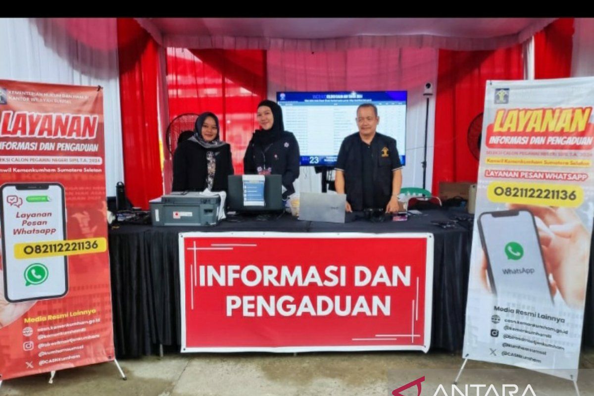 Kemenkumham Sumsel fasilitasi pengaduan seleksi CPNS