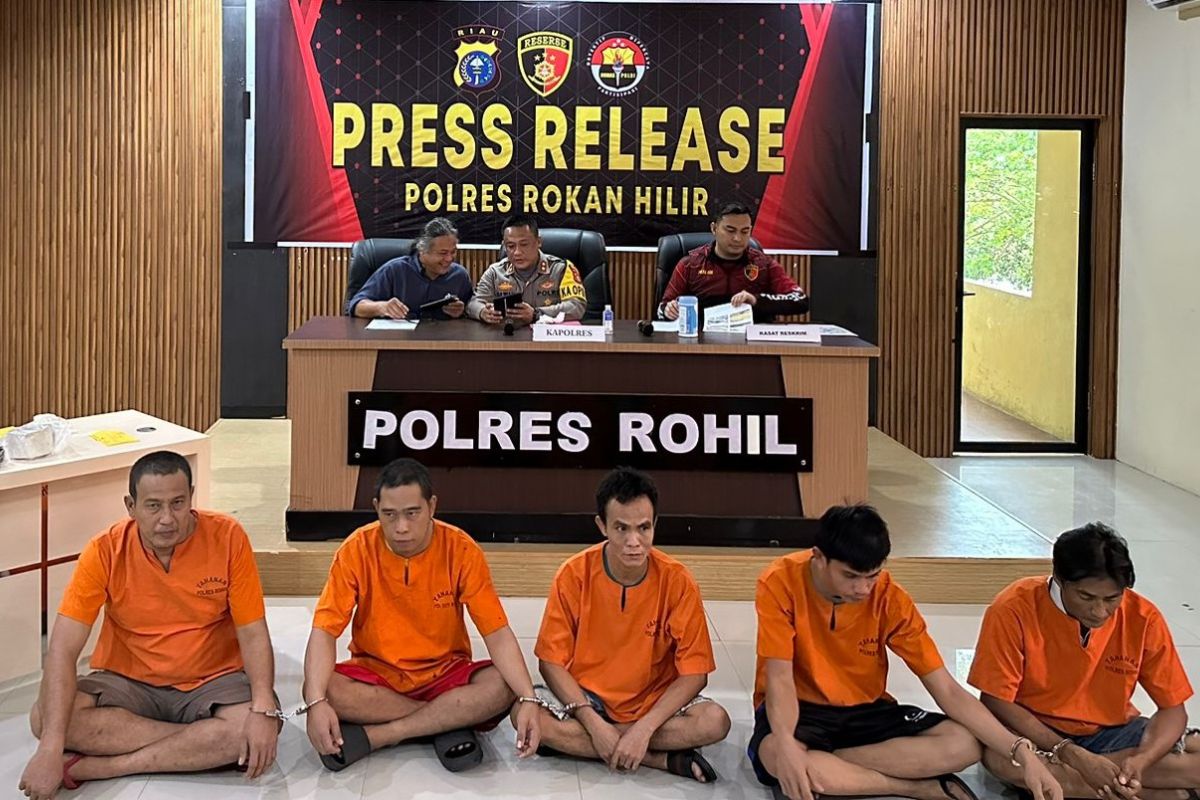 Polres Rohil ungkap pencurian minyak mentah di PT PHR