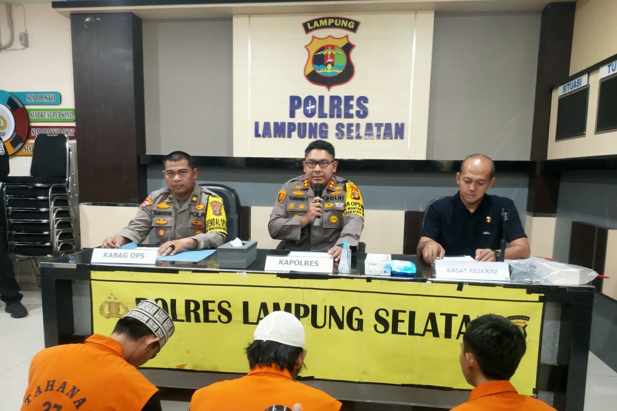 Polisi tangkap tiga pelaku pengeroyokan di Perkantoran Pemkab Lamsel