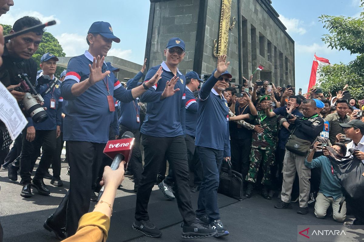 Para menteri Kabinet Merah Putih kembali ke Jakarta usai retreat di Akmil