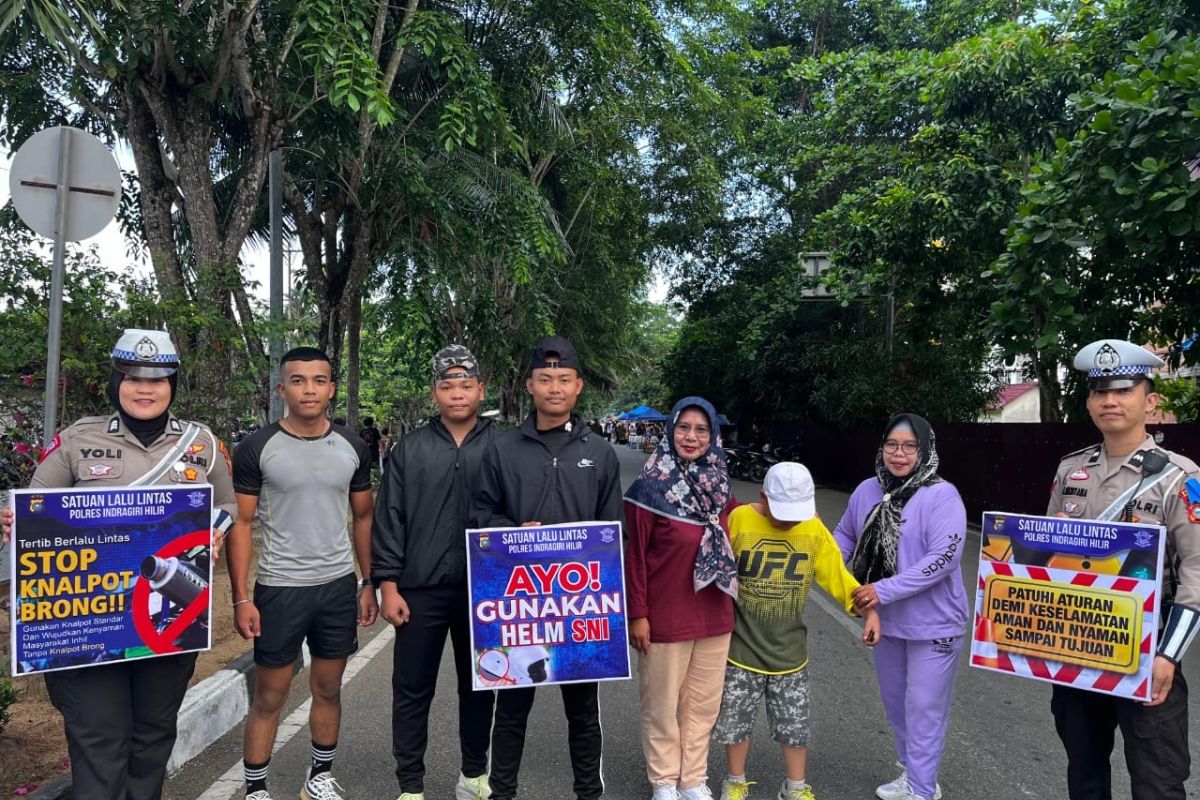 Polres Inhil imbau masyarakat tertib lalu lintas saat CFD