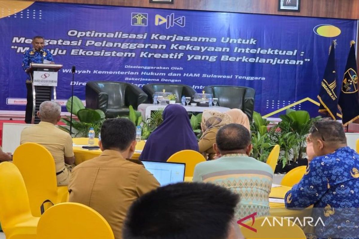 Kemenkum Sultra perkuat kolaborasi lindungi kekayaan intelektual masyarakat