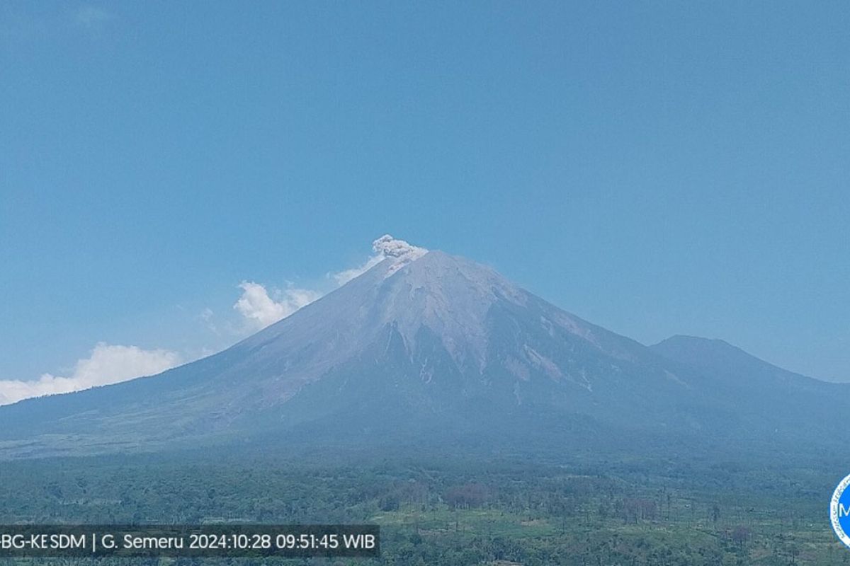 Gunung Semeru erupsi lagi hari ini