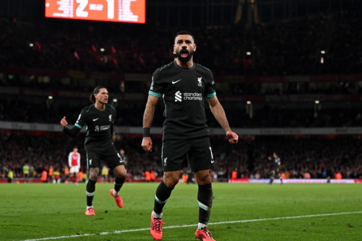 Liverpool ditahan imbang Arsenal 2-2, gagal kembali ke puncak