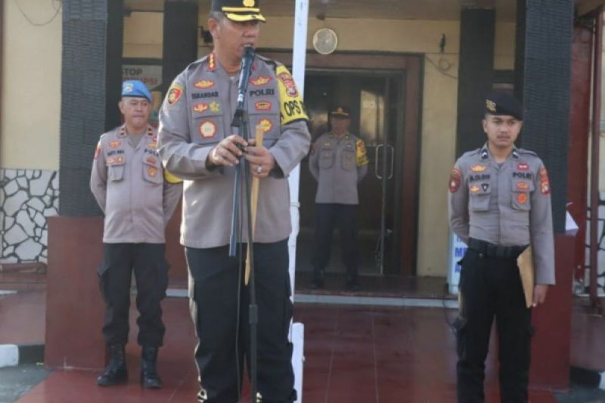 Kapolresta Mamuju ingatkan personel Polri di daerah itu indari perilaku tercela