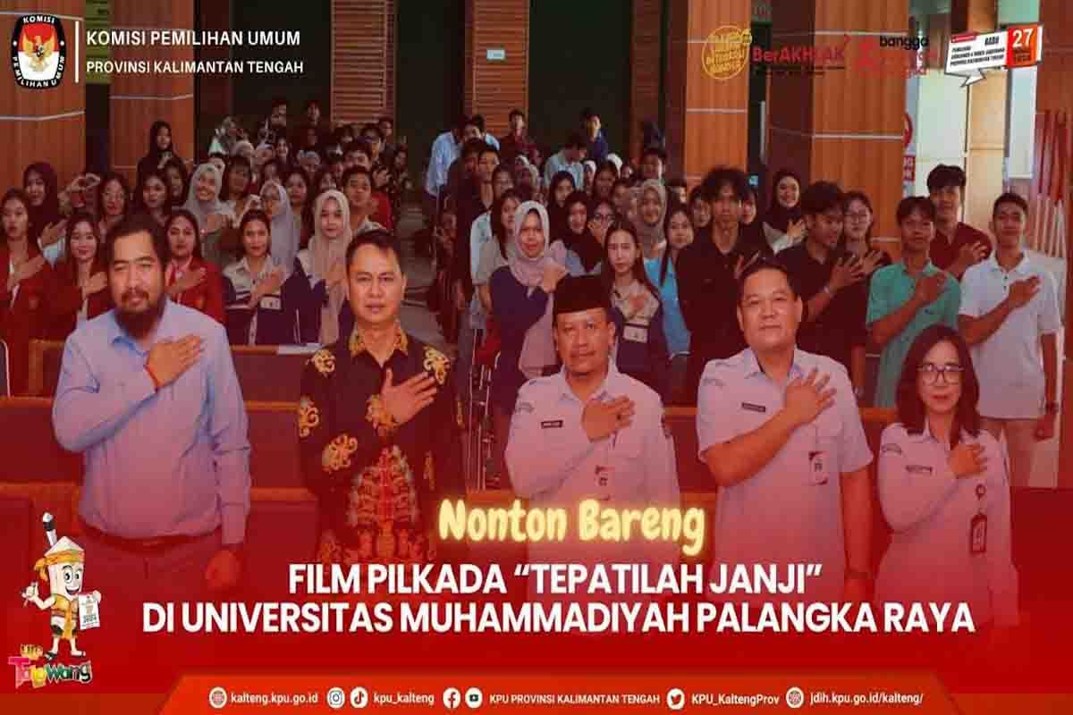 KPU Kalteng tingkatkan partisipasi mahasiswa UMPR di Pilkada 2024 lewat film