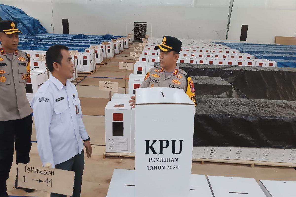 Polres Kotim pastikan keamanan gudang logistik pilkada