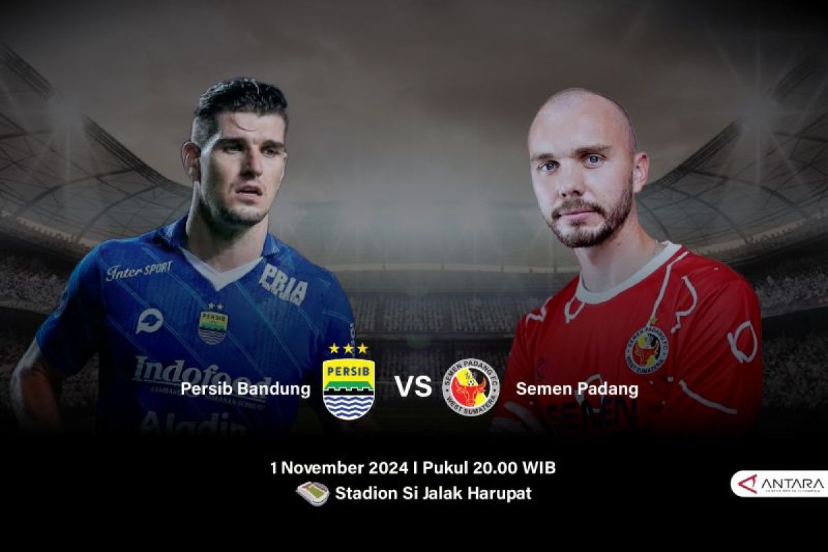 Prediksi Persib Bandung vs Semen Padang, skor, head to head dan susunan pemain