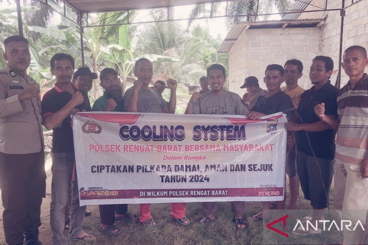 Polsek Rengat Barat ajak warga sukseskan pilkada dan program ketahanan pangan